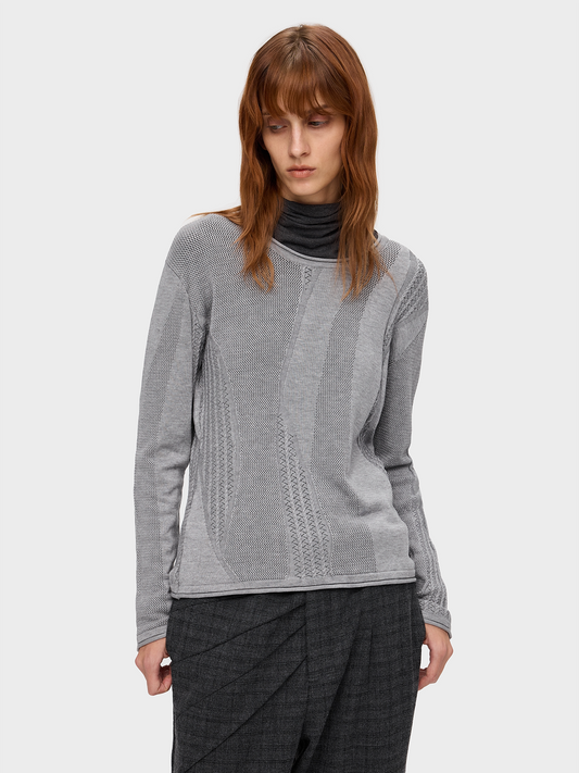 MIXED STITCH OPENWORK KNIT 25