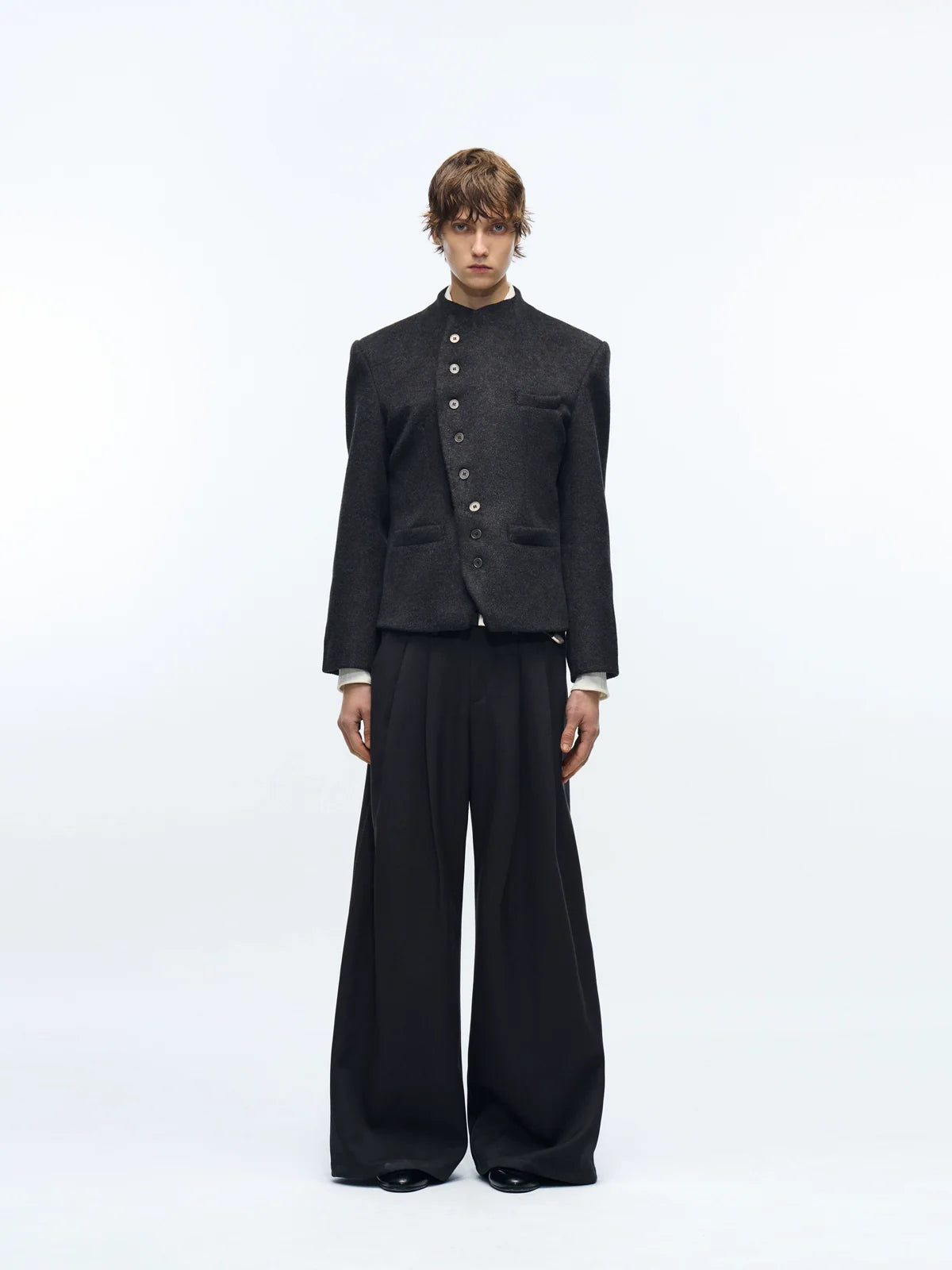 CHIC WOOL CROPPED JACKET