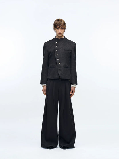 CHIC WOOL CROPPED JACKET