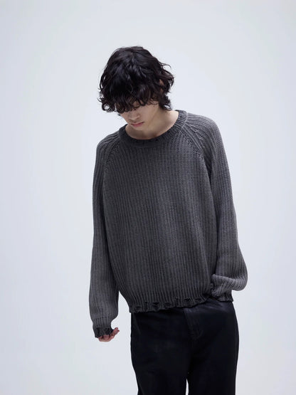 GRADIENT AGED KNIT SWEATER