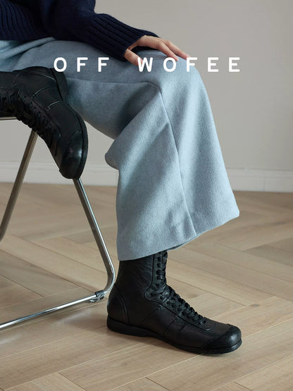 BLACK SUEDE BOXING SHOES