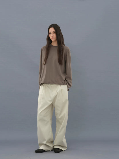 ROLLED  LONG SLEEVE T-SHIRT
