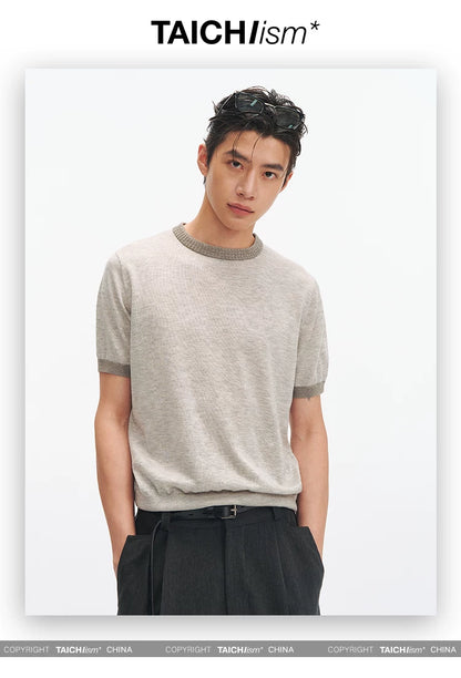 CASHMERE BLEND RINGER TEE