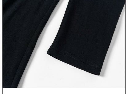 PLEATED HIGH NECK LONG SLEEVE