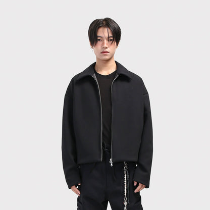 MINIMALIST BOXY SWEATSHIRT JACKET