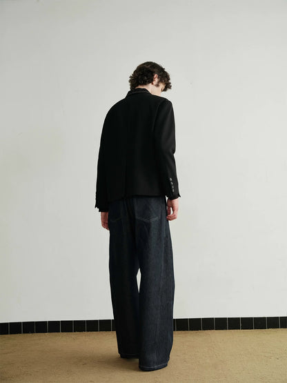 DECONSTRUCTED DENIM BLAZER