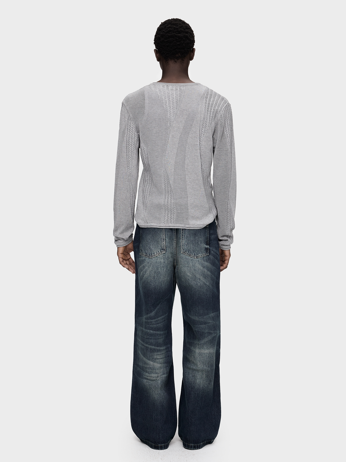 MIXED STITCH OPENWORK KNIT 28