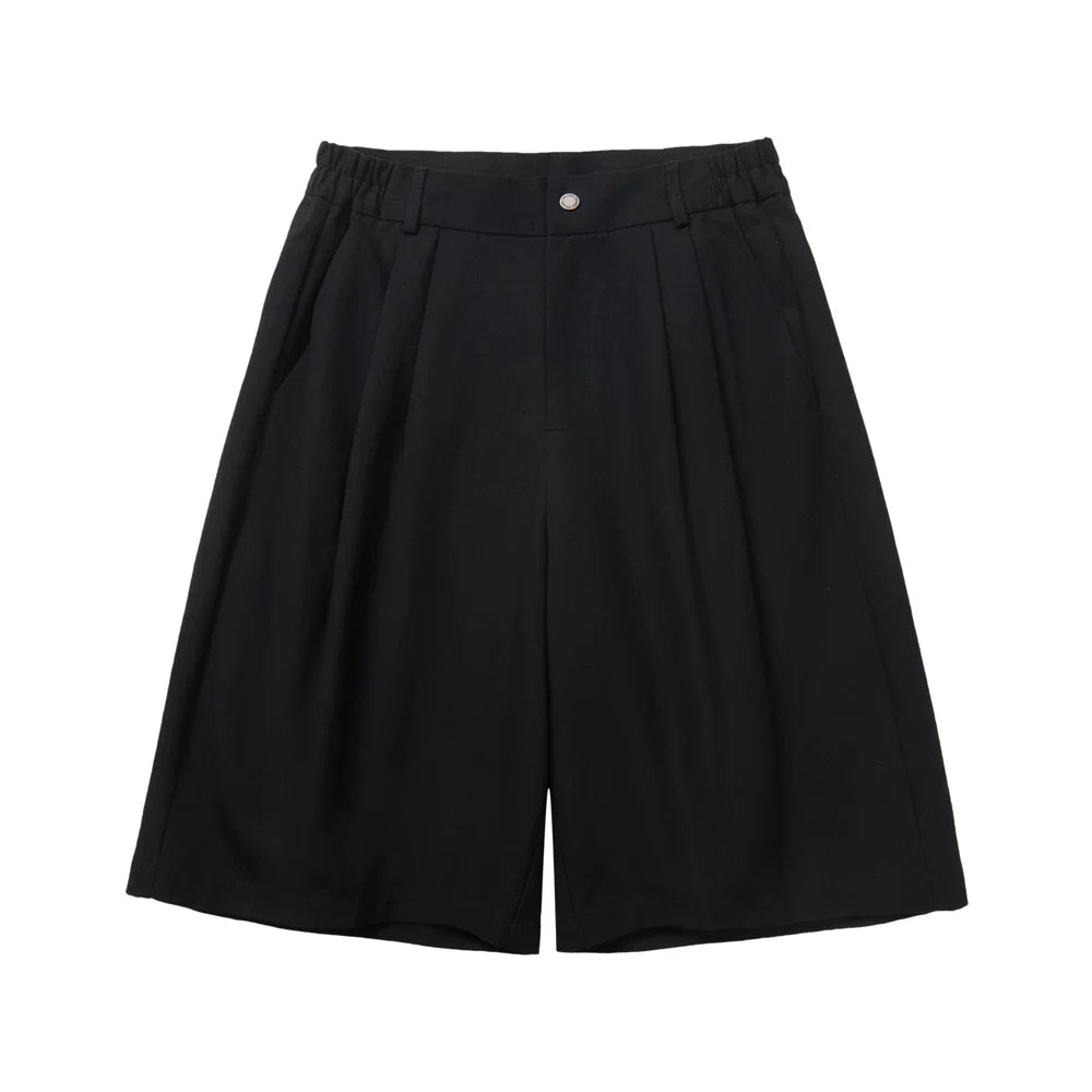TEXTURED CROPPED SHORTS
