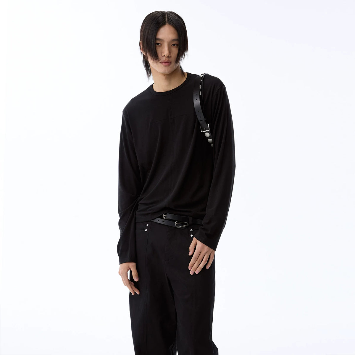 LAYERED COMFORT LONG-SLEEVE TEE