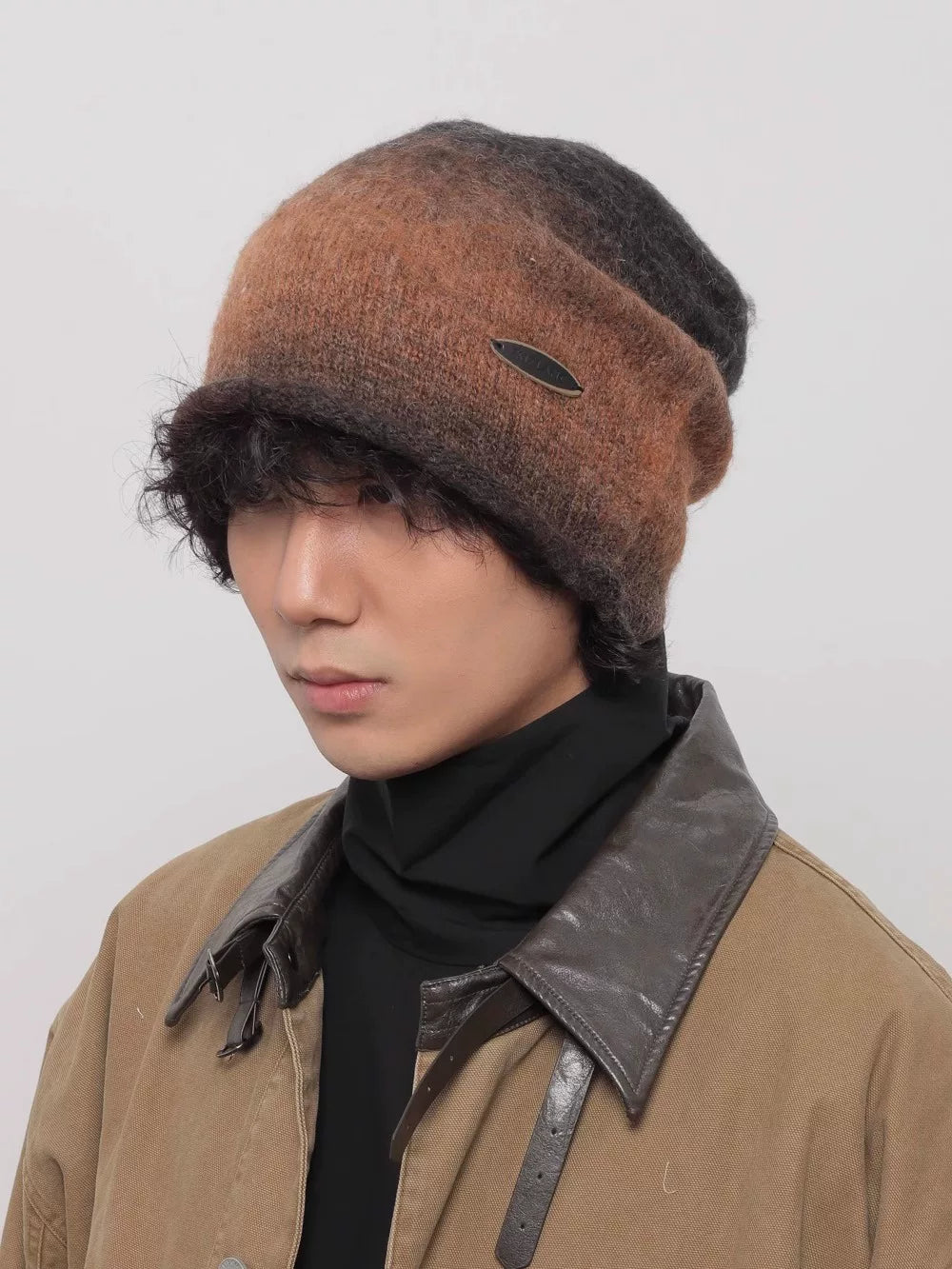 GRADIENT SLOUCH KNIT CAP 4