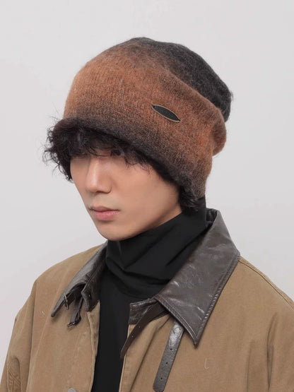GRADIENT SLOUCH KNIT CAP 4