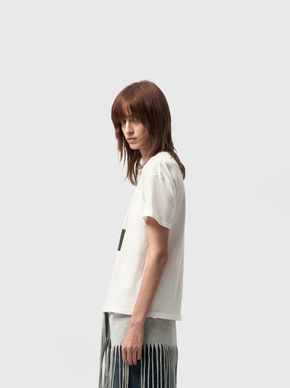 VINTAGE AGED WHITE HEMP T-SHIRT