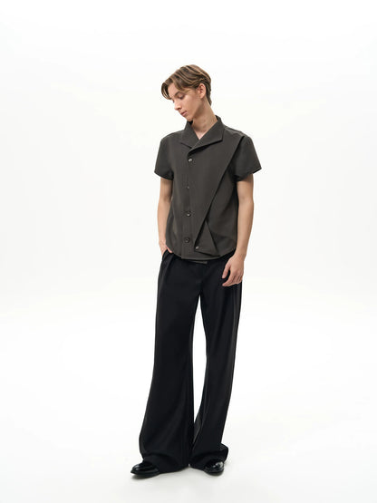 DECONSTRUCTED PLEATED SHIRT