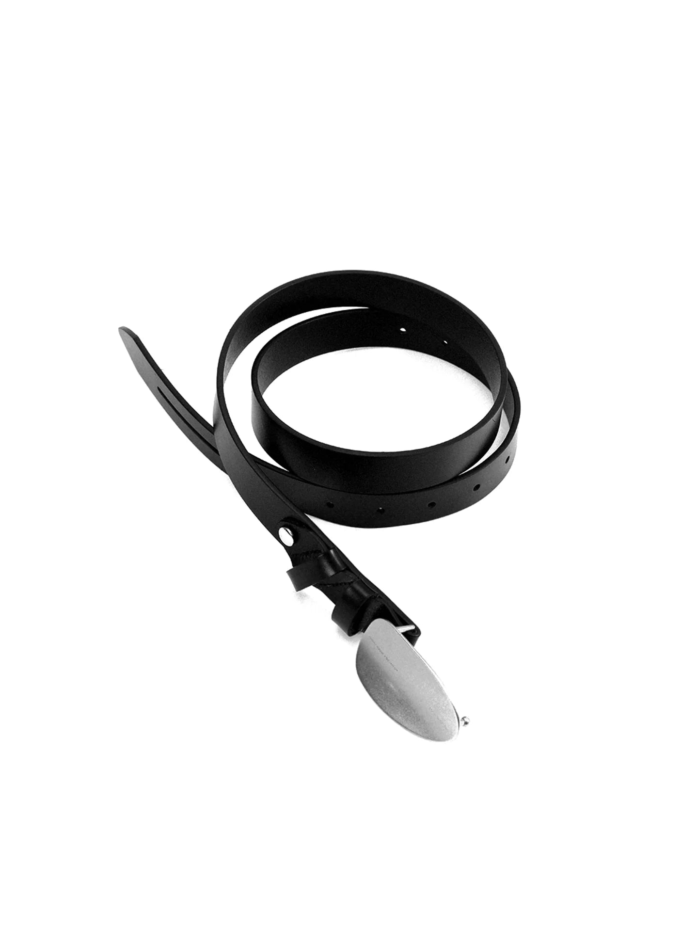 ANTIQUE SILVER ARC BUCKLE BELT