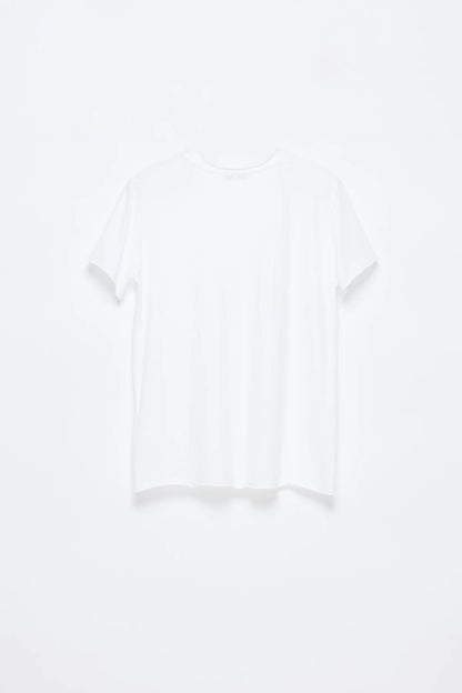 COZY SHEER ROLLED-CUFF TEE