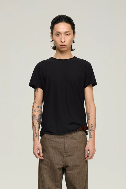 COZY SHEER ROLLED-CUFF TEE