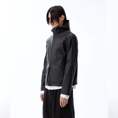 DECONSTRUCTED COATED OUTDOOR JACKET