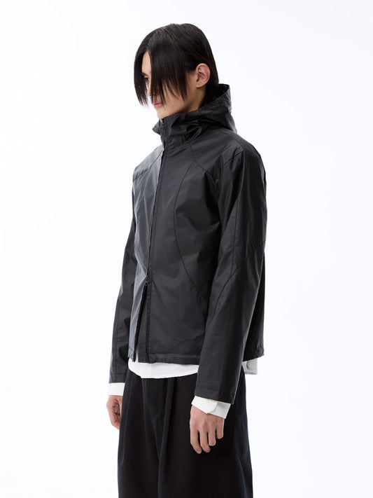 DECONSTRUCTED COATED OUTDOOR JACKET