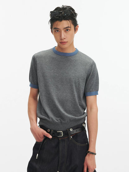 CASHMERE BLEND RINGER TEE