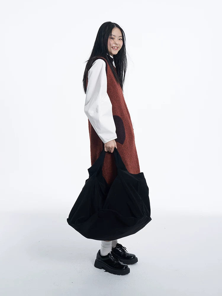 SUEDE TOUCH OVERSIZED TOTE BAG 2