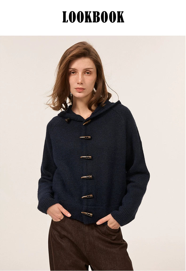TOGGLE HOODED KNIT CARDIGAN 6