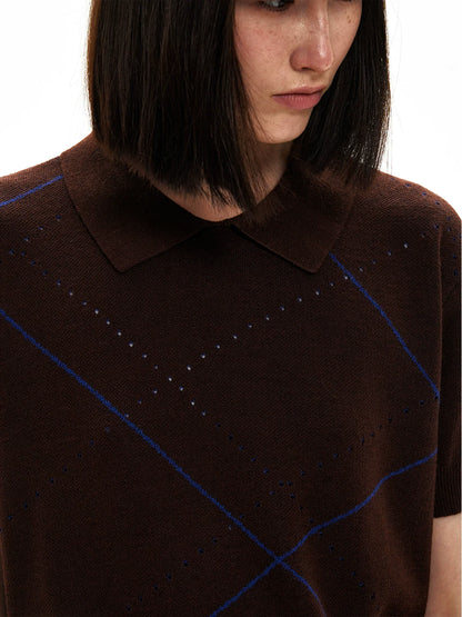 GEOMETRIC POLO TEE