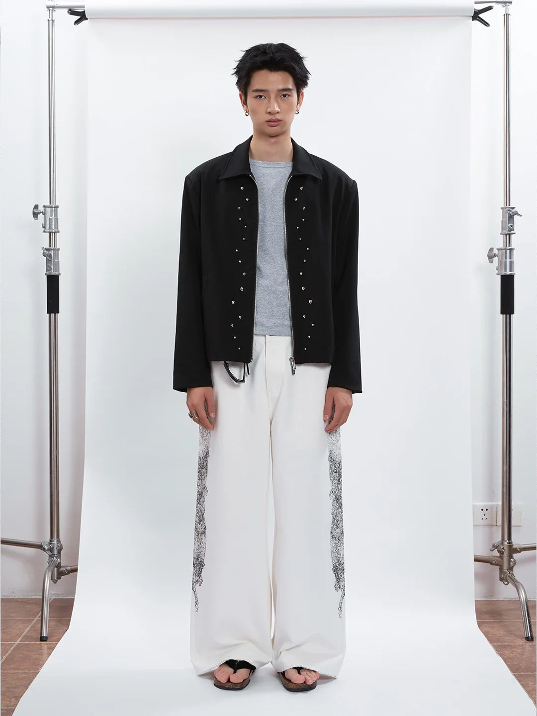 SNAP ZIPPERED JACKET