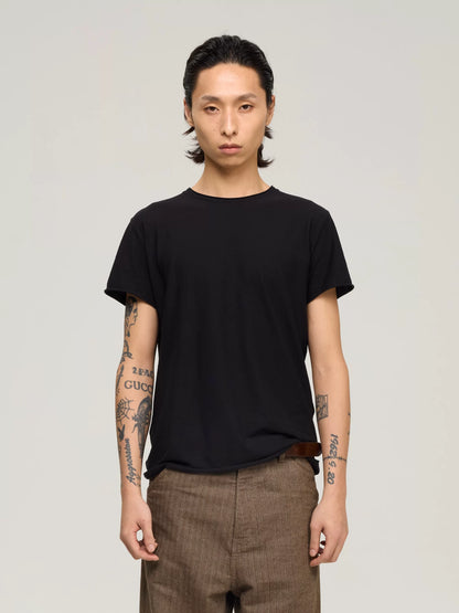 COZY SHEER ROLLED-CUFF TEE