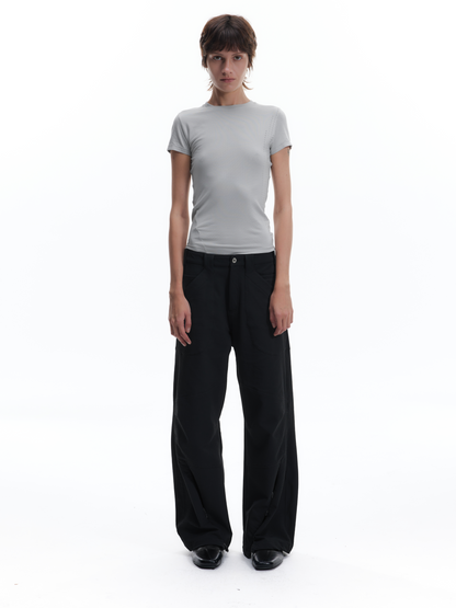 AMMONIA-FREE BREATHABLE PLEATED PANTS