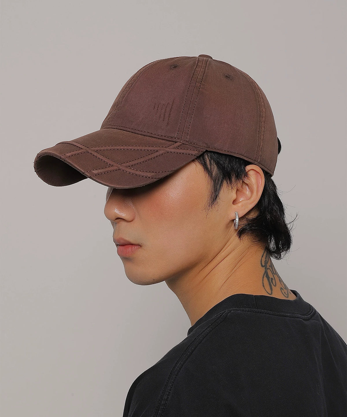 SCULPTED BRIM WASHED CAP 19