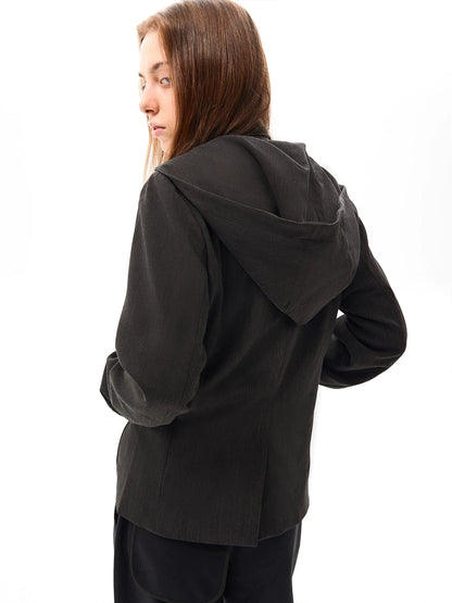 CASUAL HOODED JACKET SET