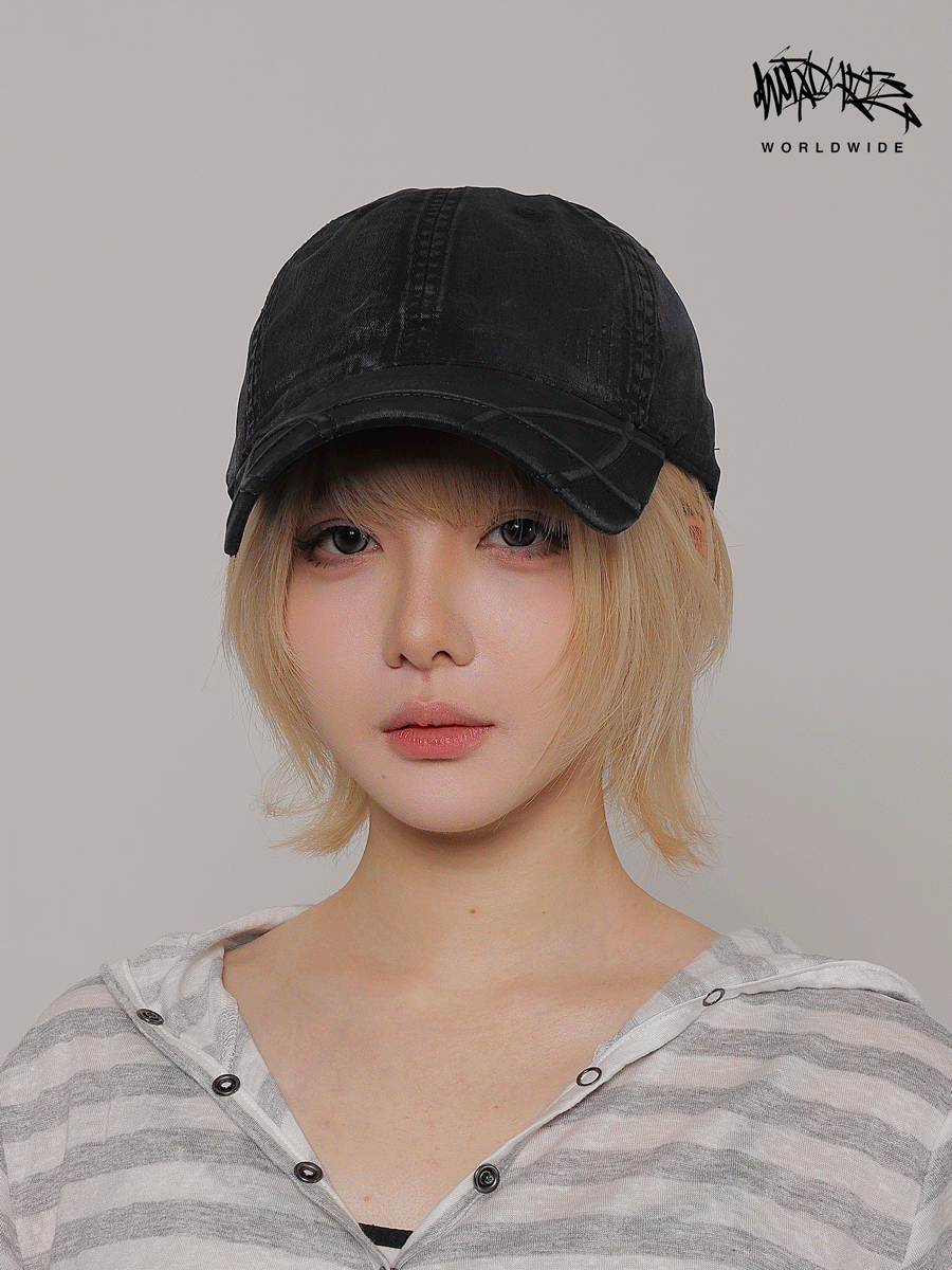 SCULPTED BRIM WASHED CAP 6
