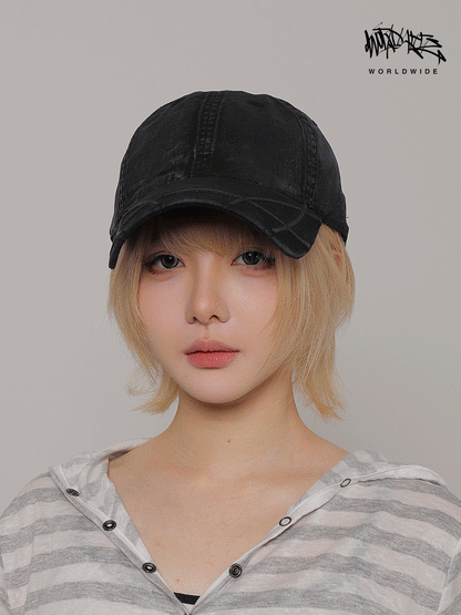 SCULPTED BRIM WASHED CAP 6