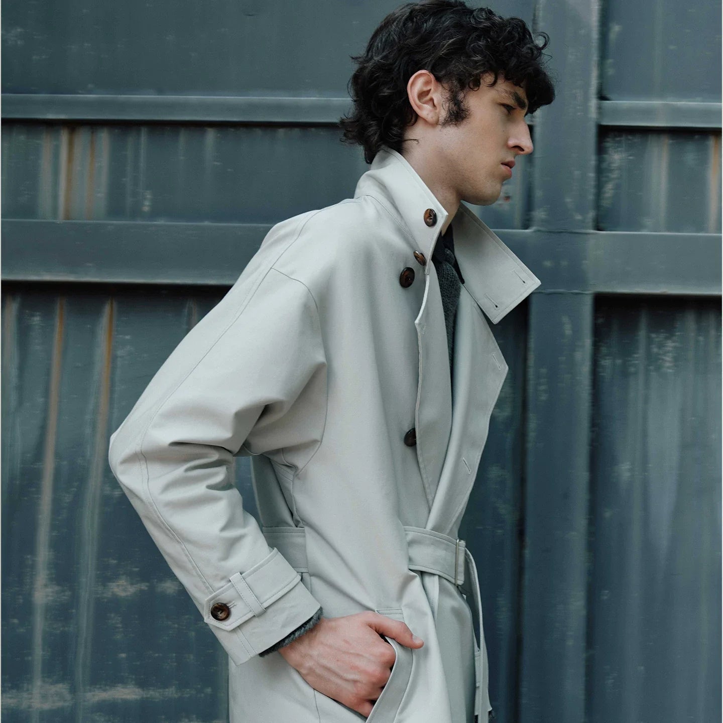 ADJUSTABLE BELT TRENCH COAT