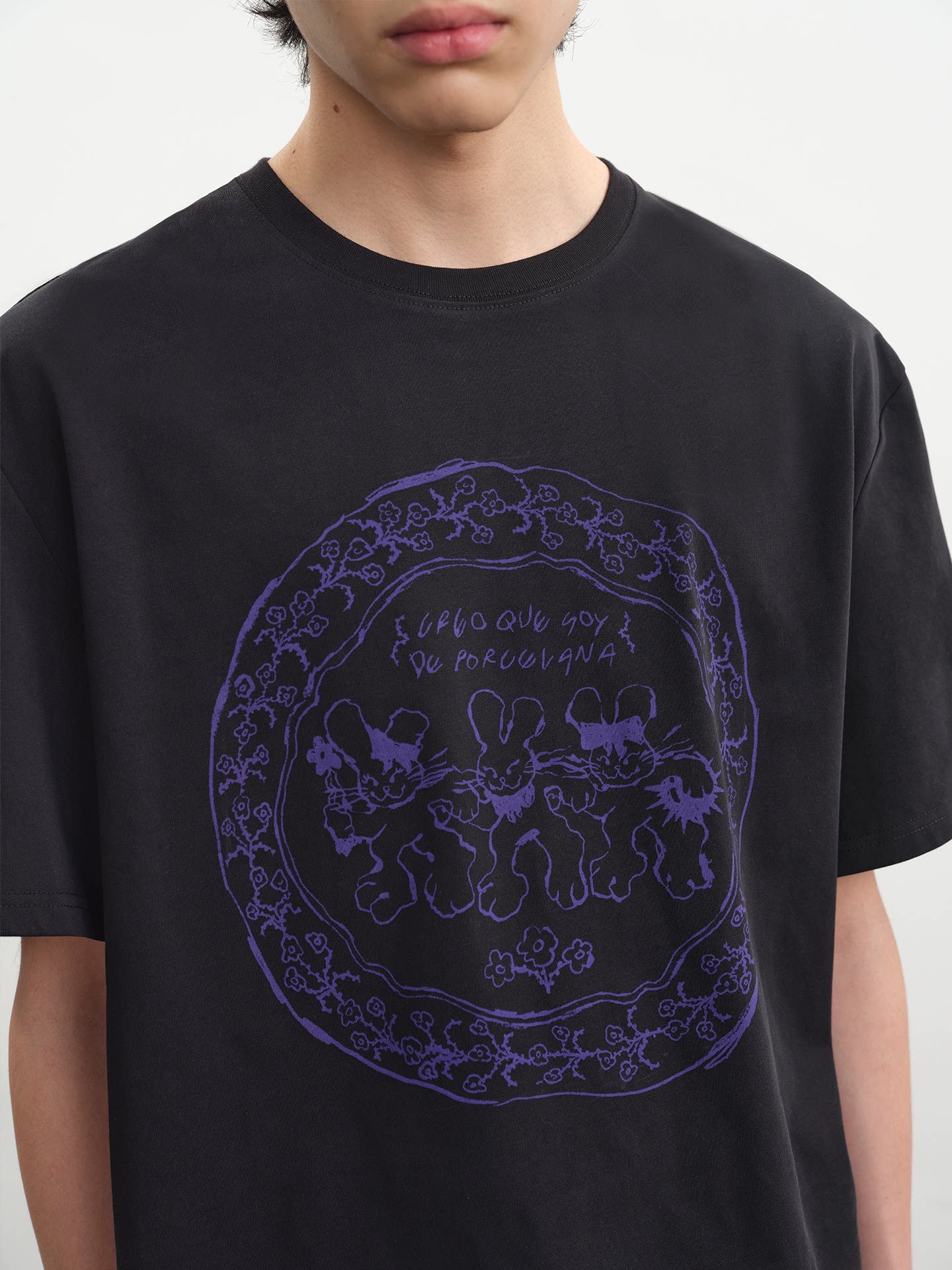 VINTAGE BUNNY PRINT TEE