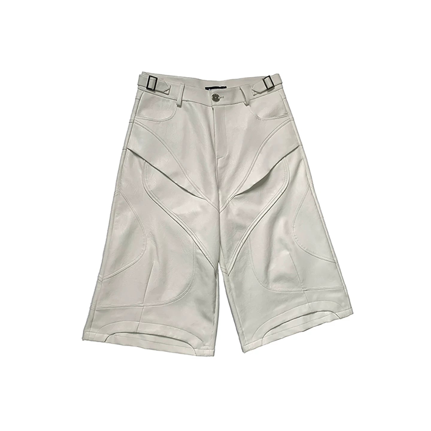 DECONSTRUCTED PU LEATHER PANTS