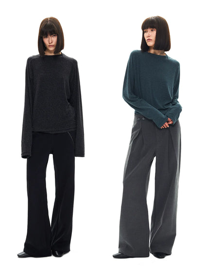 DECONSTRUCTED LONG SLEEVE TOP