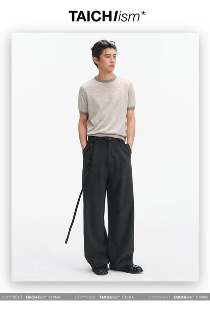 CASHMERE BLEND RINGER TEE