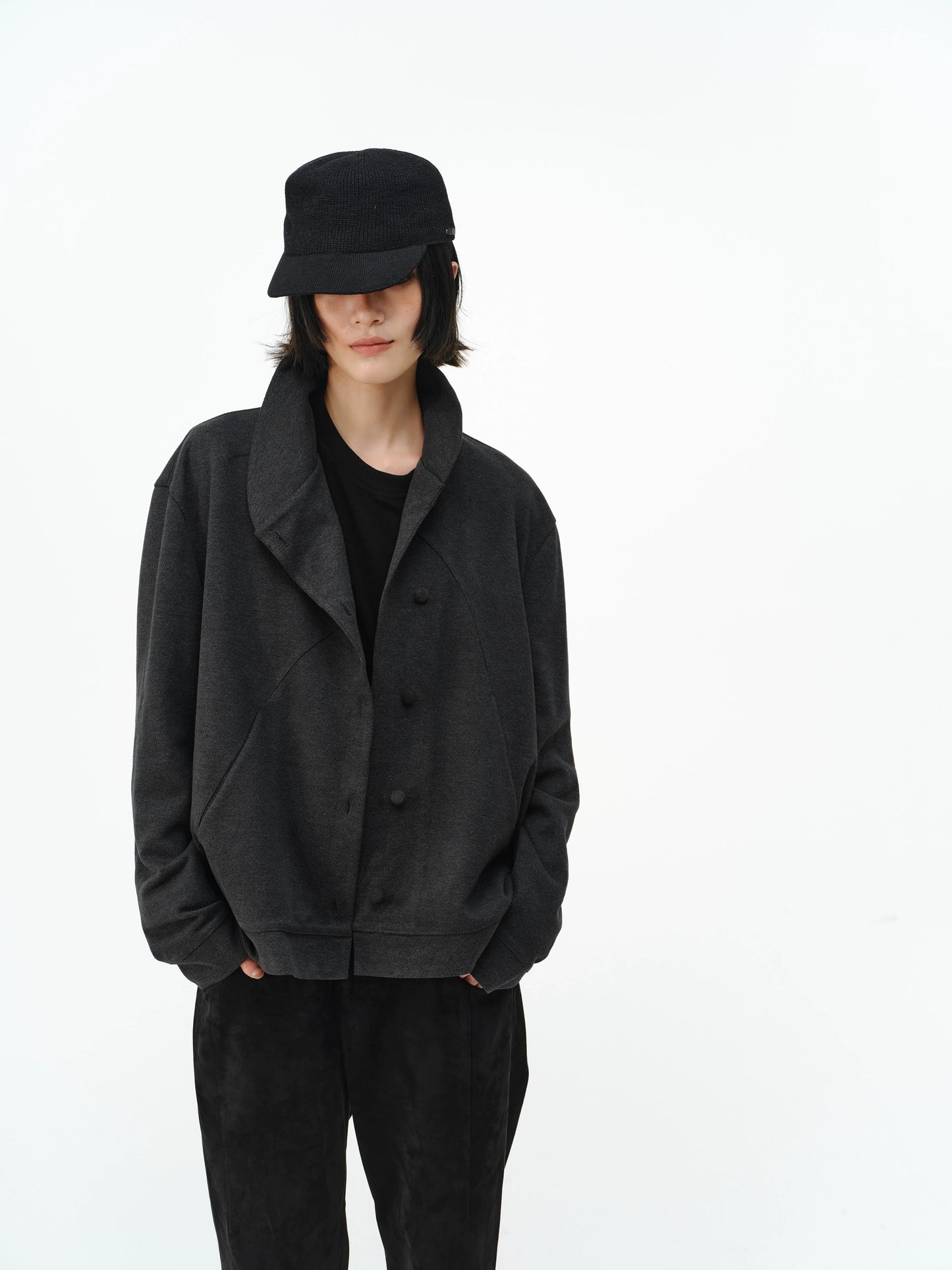 SILK WOOL CARDIGAN SHIRT