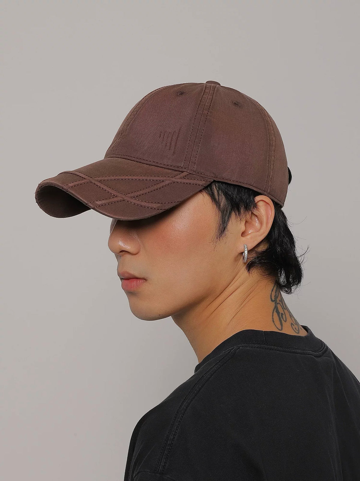 SCULPTED BRIM WASHED CAP 5