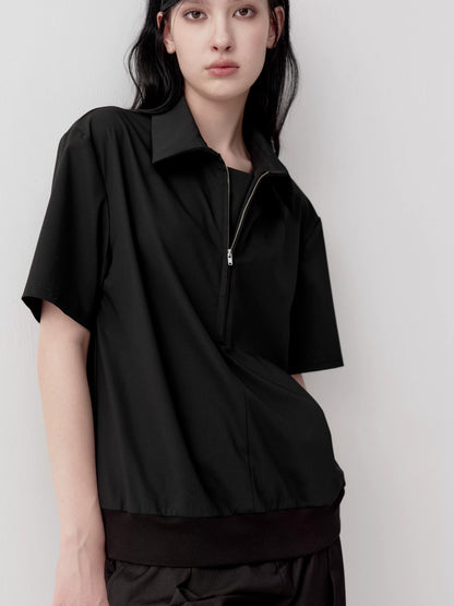 MODAL HALF-ZIP POLO