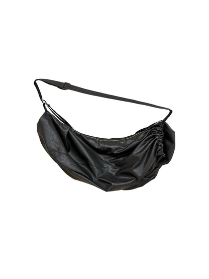 ECO-FRIENDLY LEATHER DRAWSTRING BAG