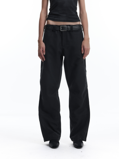 3D PATCHWORK RELAXED WORK PANTS