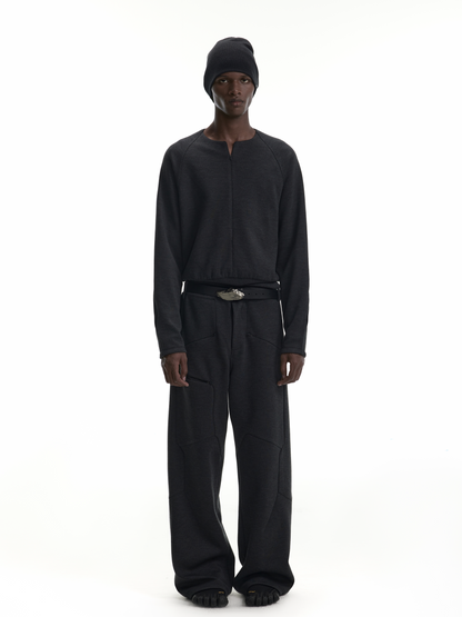RELAXED 3D ZIP LONG SLEEVE