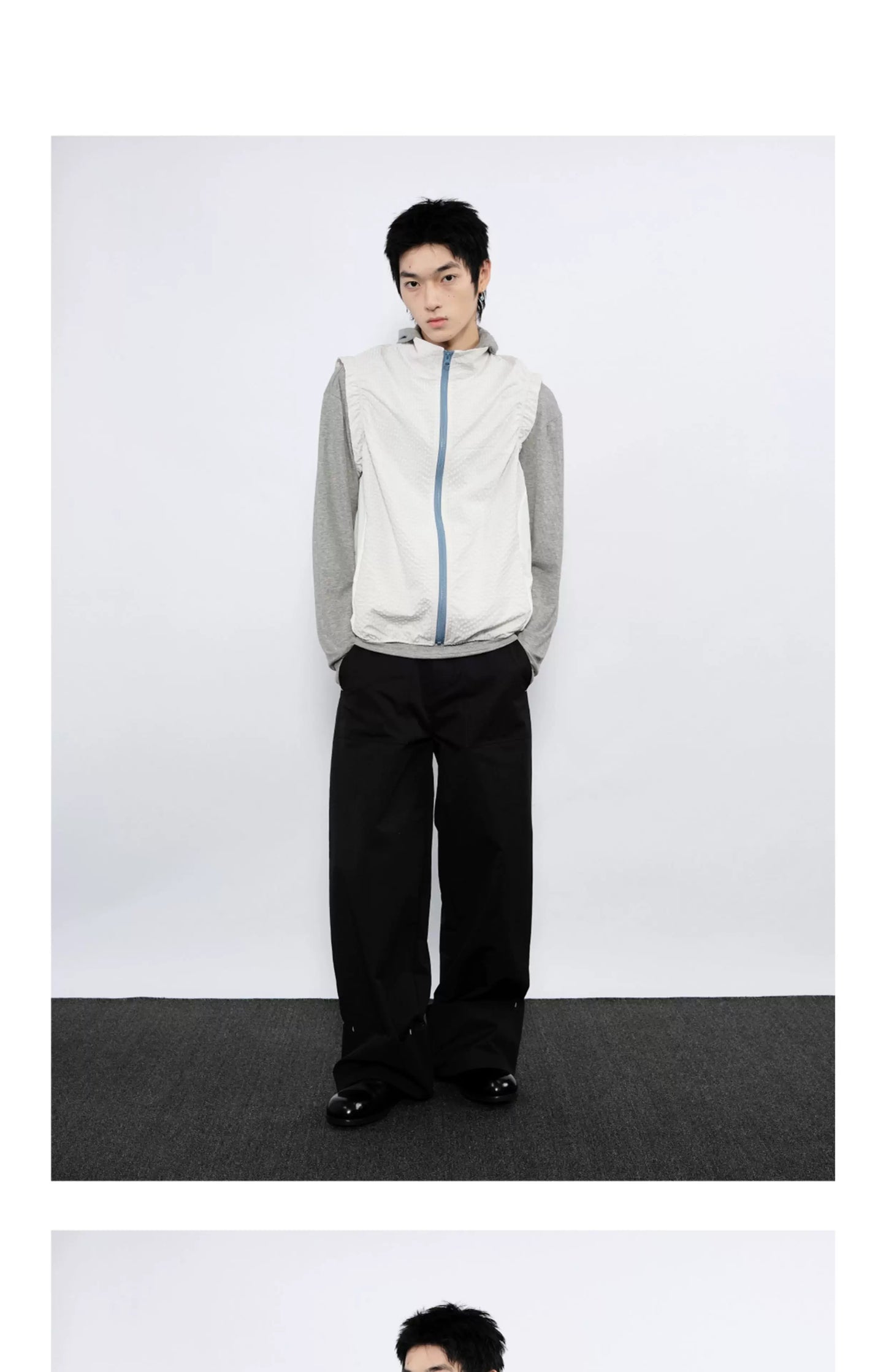 STURDY WIDE-CUFF CASUAL PANTS