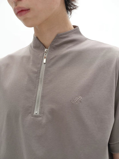 ICE SILK STAND-UP COLLAR POLO