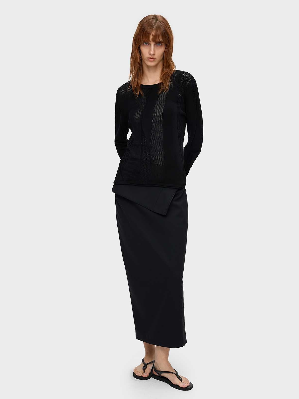MIXED STITCH OPENWORK KNIT 10