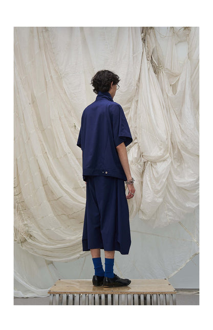 ELEGANT DRAPED PLEATED PANTS