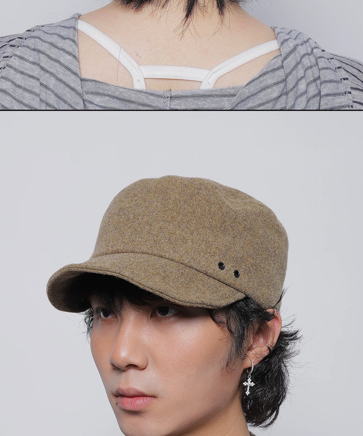 WOOL FLAT TOP CAP 12