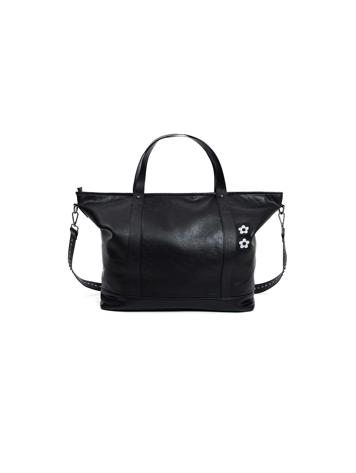FLORAL STUDDED TOTE BAG